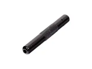 Aluminium snuifbuis ribbel zwart