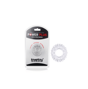 Powerplus Flexible Rib Cock Ring Clear