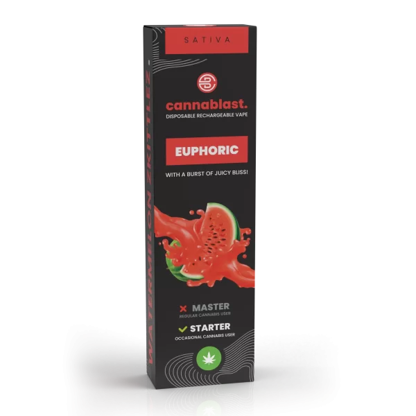 Cannablast Euphoric Watermelon Zkittlez Vape - 1ml